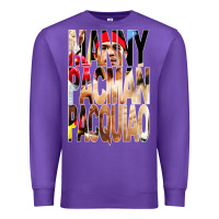 Purple manny pacman pacquiao philipino boxer Premium Sweatshirt - artisFamous