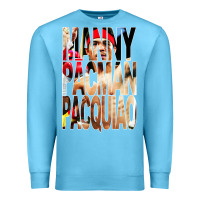 Ocean Blue manny pacman pacquiao philipino boxer Premium Sweatshirt - artisFamous