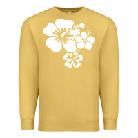Antique Gold hawaiian flower Premium Sweatshirt - artisFamous
