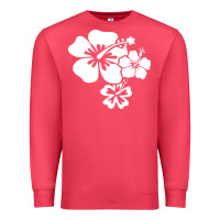 Cardinal hawaiian flower Premium Sweatshirt - artisFamous