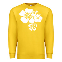 Lemon hawaiian flower Premium Sweatshirt - artisFamous