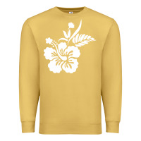 Antique Gold hawaiian flower Premium Sweatshirt - artisFamous
