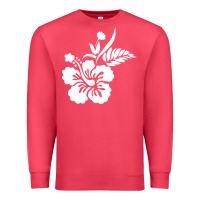 Cardinal hawaiian flower Premium Sweatshirt - artisFamous