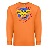 Carrot tear off wonder woman shield Premium Sweatshirt - artisFamous