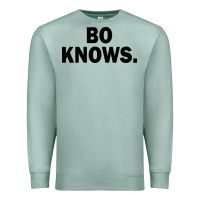 Seafoam bo knows (black text) Premium Sweatshirt - artisFamous