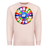 Pale Pink wheel fortune Premium Sweatshirt - artisFamous