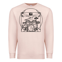 Pale Pink drums gift Premium Sweatshirt - artisFamous
