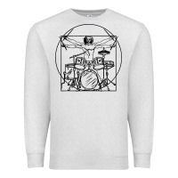 Oatmeal Heather drums gift Premium Sweatshirt - artisFamous