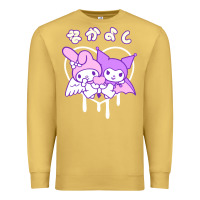 Antique Gold melody and kuromi heart Premium Sweatshirt - artisFamous