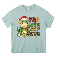 Arona watercolor t rex fa rawr rawr rawr christmas Heavy Core Tee - CowGirlArtShop