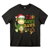 Asphalt watercolor t rex fa rawr rawr rawr christmas Heavy Core Tee - CowGirlArtShop