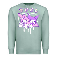 Seafoam melody and kuromi heart Premium Sweatshirt - artisFamous