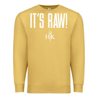 Antique Gold official hell's kitchen it's raw Premium Sweatshirt - artisFamous