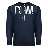 Navy official hell's kitchen it's raw Premium Sweatshirt - artisFamous