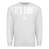 Oatmeal Heather official hell's kitchen it's raw Premium Sweatshirt - artisFamous