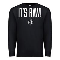 Black official hell's kitchen it's raw Premium Sweatshirt - artisFamous