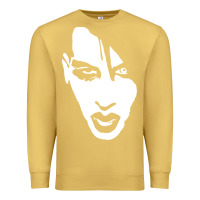 Antique Gold marilyn manson face Premium Sweatshirt - artisFamous
