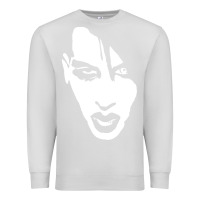 Dove Grey marilyn manson face Premium Sweatshirt - artisFamous