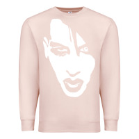 Pale Pink marilyn manson face Premium Sweatshirt - artisFamous