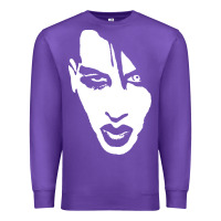 Purple marilyn manson face Premium Sweatshirt - artisFamous