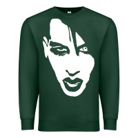 Sports Green marilyn manson face Premium Sweatshirt - artisFamous