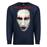Navy marilyn manson Premium Sweatshirt - artisFamous
