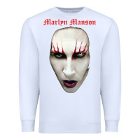 White marilyn manson Premium Sweatshirt - artisFamous