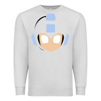 Dove Grey mega man retro video game face Premium Sweatshirt - artisFamous