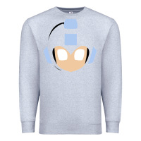 Heather Grey mega man retro video game face Premium Sweatshirt - artisFamous