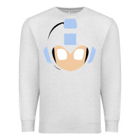 Oatmeal Heather mega man retro video game face Premium Sweatshirt - artisFamous
