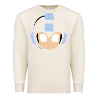 Sandshell mega man retro video game face Premium Sweatshirt - artisFamous