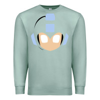 Seafoam mega man retro video game face Premium Sweatshirt - artisFamous