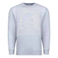 Heather Grey cosmonaut – retro soviet space race Premium Sweatshirt - artisFamous
