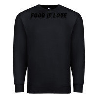 Black food is love Premium Sweatshirt - artisFamous