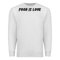 Oatmeal Heather food is love Premium Sweatshirt - artisFamous