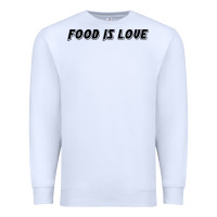 White food is love Premium Sweatshirt - artisFamous