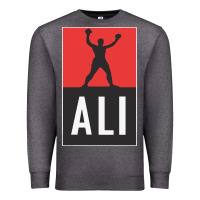 Charcoal Heather ali the legend Premium Sweatshirt - artisFamous