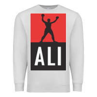 Dove Grey ali the legend Premium Sweatshirt - artisFamous