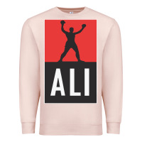 Pale Pink ali the legend Premium Sweatshirt - artisFamous