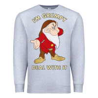 Heather Grey santa grumpy Premium Sweatshirt - artisFamous