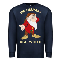 Navy santa grumpy Premium Sweatshirt - artisFamous
