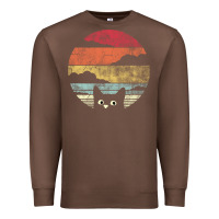 Chestnut cat retro vintage style Premium Sweatshirt - artisFamous