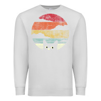 Dove Grey cat retro vintage style Premium Sweatshirt - artisFamous