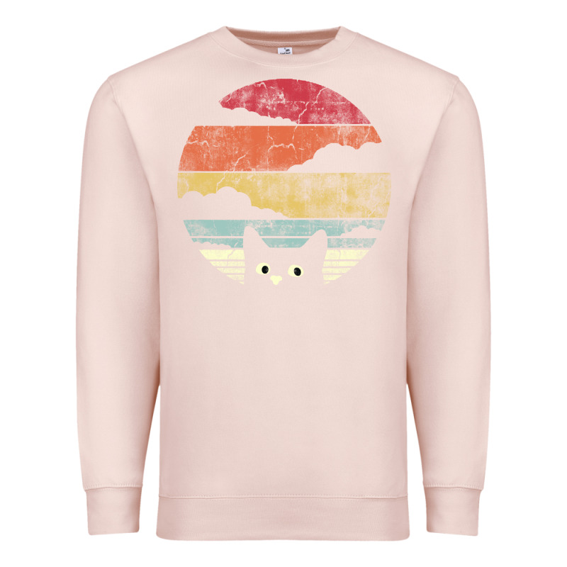 Cat Retro Vintage Style Premium Sweatshirt by artisFamous | Teevron
