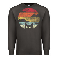 Smoke cat retro vintage style Premium Sweatshirt - artisFamous