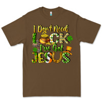 Cacao I don't need luck i've got Jesus Premium Tee - CowGirlArtShop