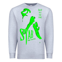 Heather Grey stab movie Premium Sweatshirt - artisFamous