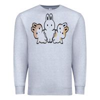 Heather Grey bunnys Premium Sweatshirt - artisFamous