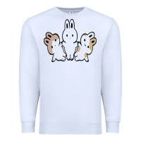 White bunnys Premium Sweatshirt - artisFamous