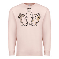 Pale Pink bunnys Premium Sweatshirt - artisFamous